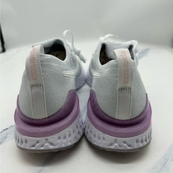 Nike Women’s Epic React Flyknit Pink Foam Sz. 10.5 - Picture 6 of 7
